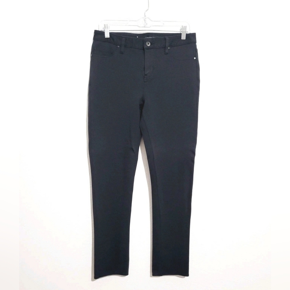 Calvin Klein Jeans Women Black Skinny Pants Jeggings SZ 10 Stretch Cotton Blend